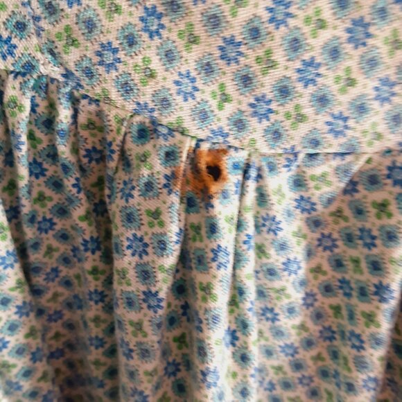 1970's Handmade Prairie Pioneer Dress Woman costume reenactment drawstring purse - Picture 7 of 7